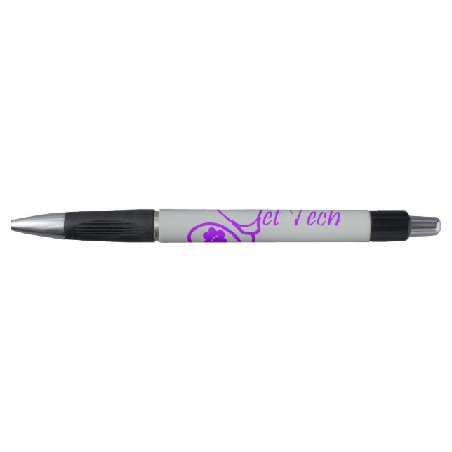 Vet tech pen purple stethoscope design  pen (Front)