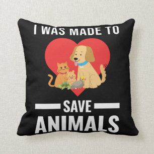 Vet Tech Rescue Animals Love Veterinarian Cushion