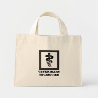 Vet-tech-symbol, Veterinary Technician Mini Tote Bag
