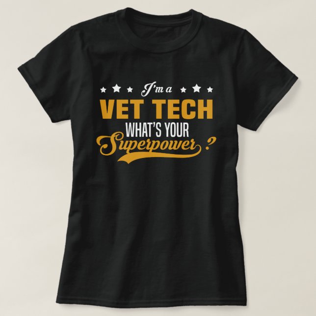 Vet tech T-Shirt (Design Front)