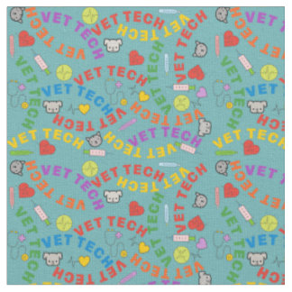 Vet Tech Teal Fabric