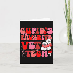 Vet Tech Valentines Day Veterinary Vet Student Vet Card