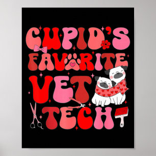 Vet Tech Valentines Day Veterinary Vet Student Vet Poster