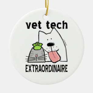 vet+tech vet+tech+gifts vet+tech+gear veterinary+t ceramic tree decoration