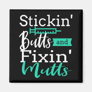 Vet Tech Veterinarian Veterinary Technician Funny Magnet