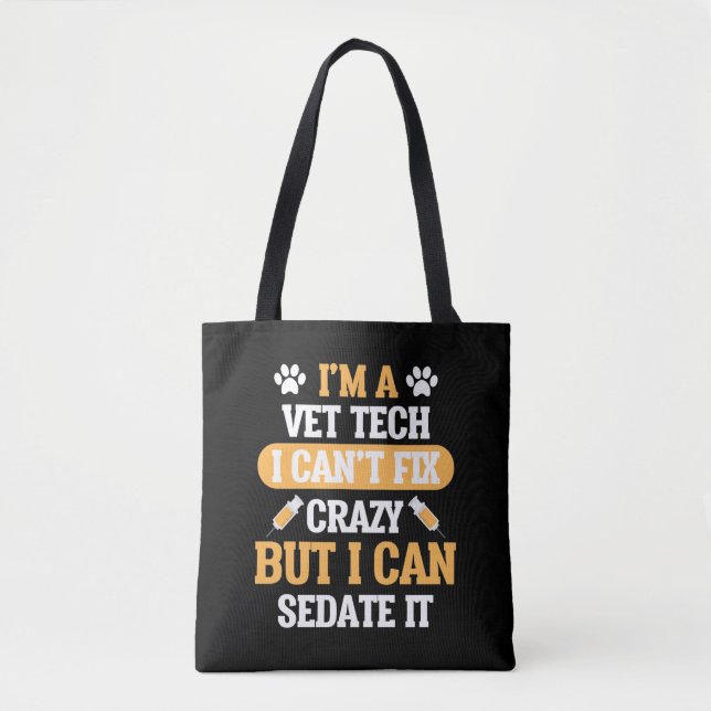 Vet Tech Veterinary Animal Veterinarian Rescue Tote Bag (Front)