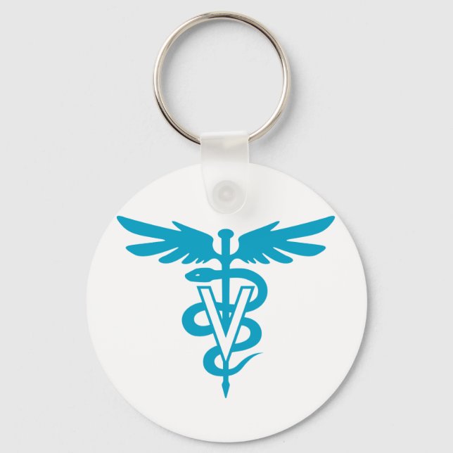 Vet Tech - Veterinary Symbol Key Ring (Front)