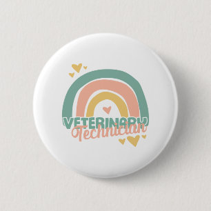 Vet Tech veterinary technician 6 Cm Round Badge