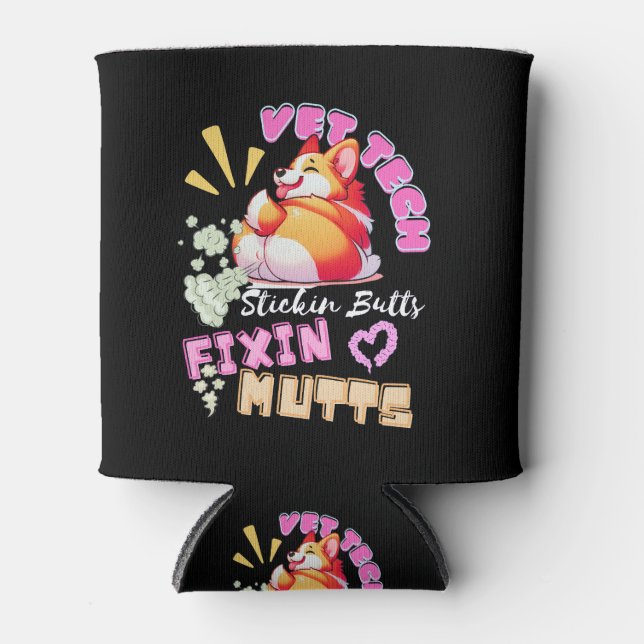 vet tech,veterinary technician, medicine,nurse,vet can cooler (Front)