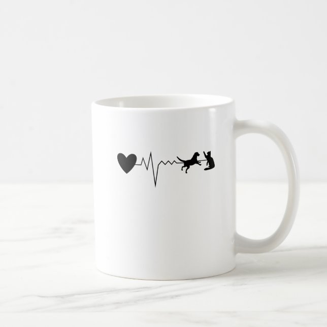 Vet Veterinarian Heartbeat Pulse Coffee Mug (Right)