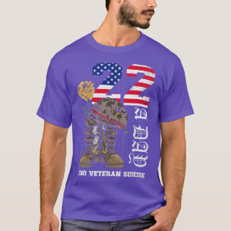 Veteran 22 A Day Take Their Lives End Veteran Suic T-Shirt