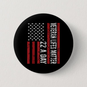 Veteran 22 Day Suicide Awareness Ptsd Veteran Live 6 Cm Round Badge