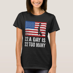 Veteran 22 Day Suicide Awareness Ptsd Veteran Live T-Shirt