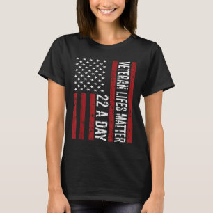 Veteran 22 Day Suicide Awareness Ptsd Veteran Live T-Shirt