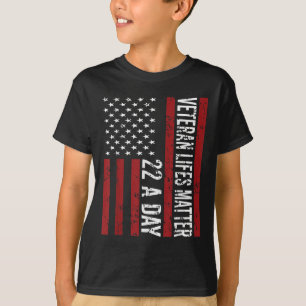 Veteran 22 Day Suicide Awareness Ptsd Veteran Live T-Shirt