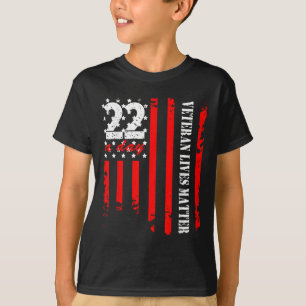 Veteran 22 Day Veteran Lives Suicide Awareness Pts T-Shirt