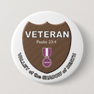 Veteran. 7.5 Cm Round Badge