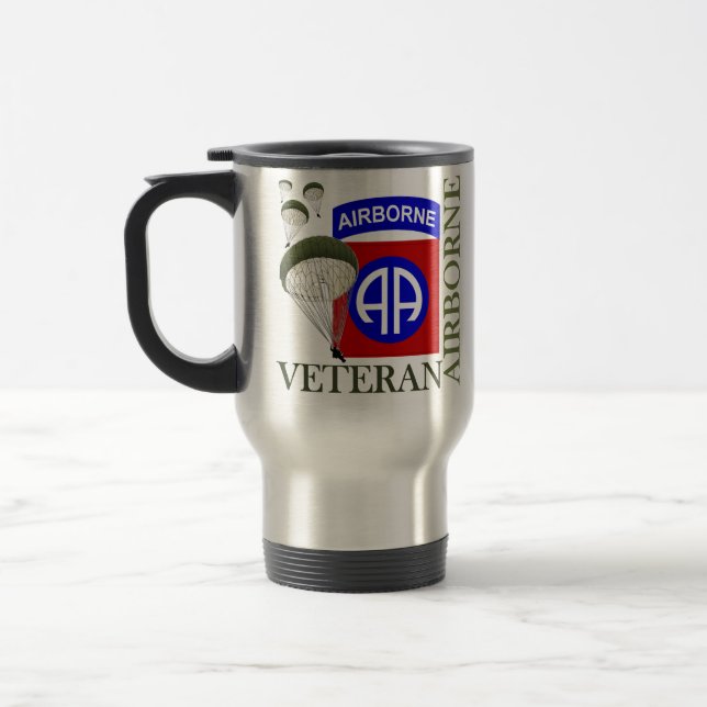 Veteran 82nd Airborne Travel Mug (Left)
