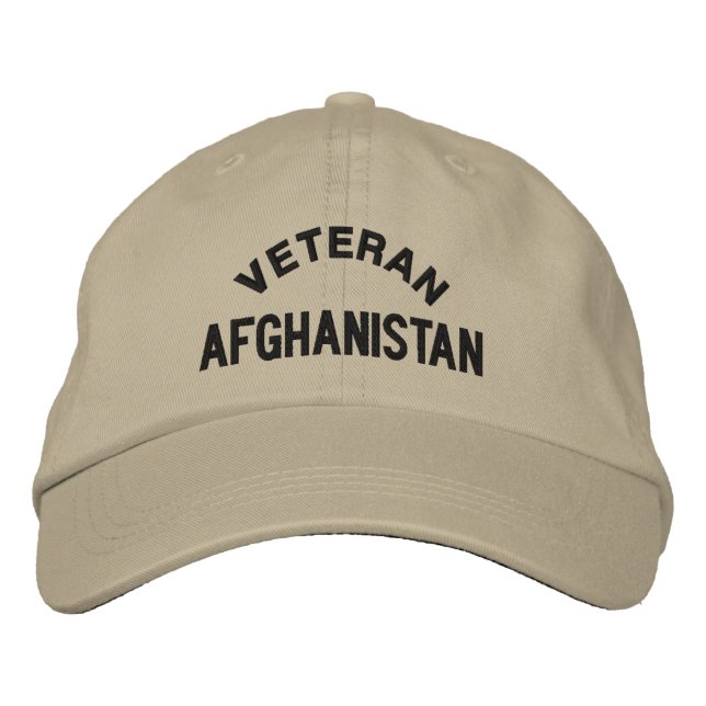 VETERAN, AFGHANISTAN EMBROIDERED HAT (Front)