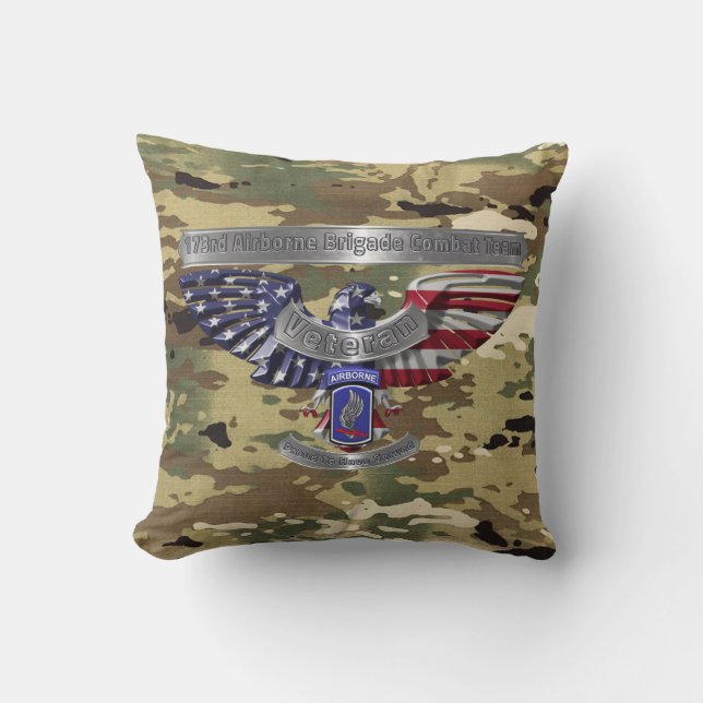 Veteran American Eagle “Proud To Have Served” Cushion (Front)