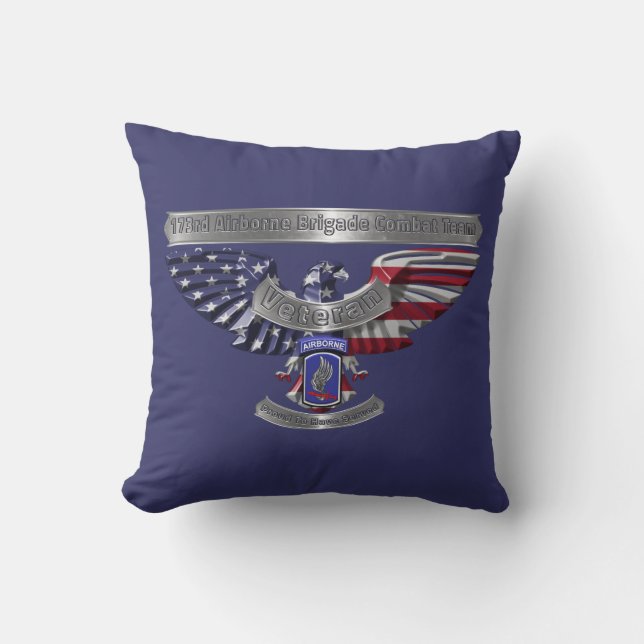 Veteran American Eagle “Proud To Have Served” Cushion (Front)