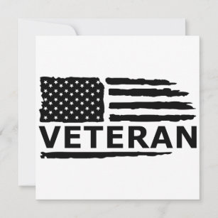 Veteran American Flag Invitation