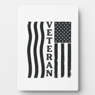 Veteran American Flag Vintage Vector Shirt Design_ Plaque