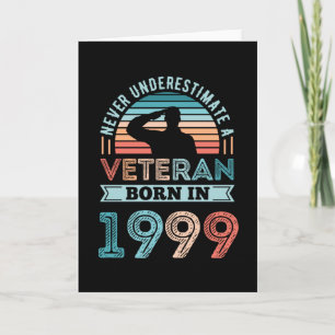 Veteran born 1999 30th Birthday Military Gift Card