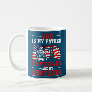 Veteran Brother American Flag Proud Soldier Coffee Mug