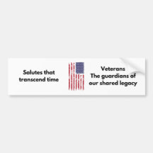 Veteran Bumper Sticker - Shared Legacy