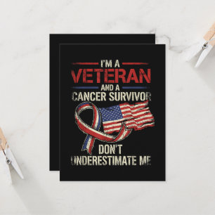 Veteran Cancer Survivor Don't Underestimate Me Invitation