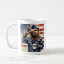 Veteran Capybara Coffee Mug Set