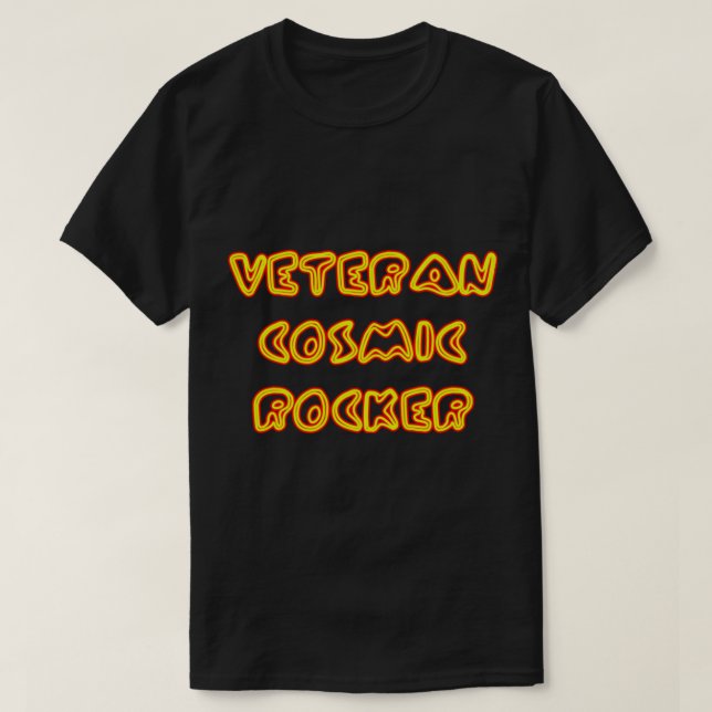 Veteran Cosmic Rocker   T-Shirt (Design Front)