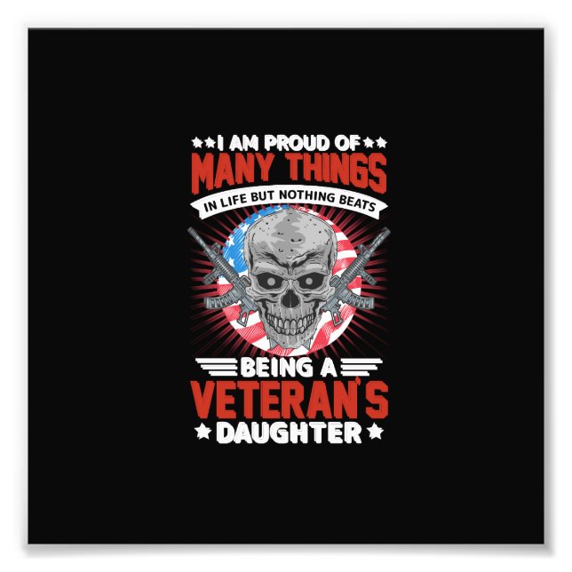 veteran daughter photo print (Front)