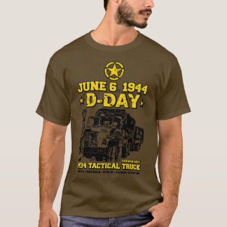 Veteran Day DDay M34 Truck T-Shirt