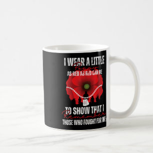 Veteran Day Red Poppy Flower Usa Memorial Day Coffee Mug