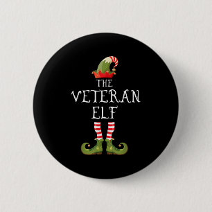 Veteran Elf Family Matching Group Christmas Us Arm 6 Cm Round Badge