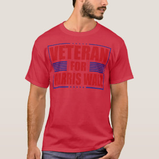 veteran for  Walz 2024 Election American President T-Shirt