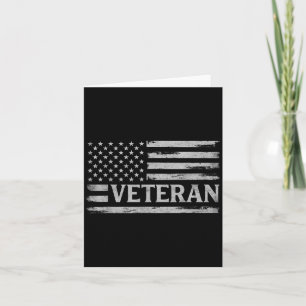 Veteran G Vintage Usa Flag Fathers Day Patriot Card