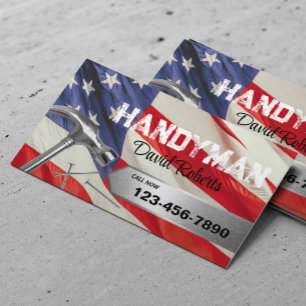 Veteran Handyman Repair & Maintenance Service Business Card