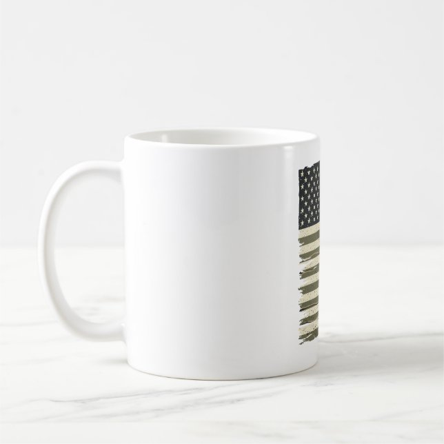 Veteran Husband Daddy Protector Hero Flag Shirt De Coffee Mug (Left)