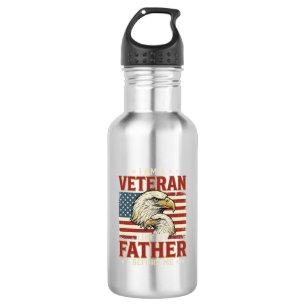 Veteran Like My Father Before Me Eagle T-Shirt_1 532 Ml Water Bottle