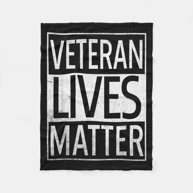 Veteran Lives Suicide Awareness  Fleece Blanket (Front)