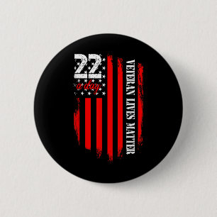Veteran Lives Suicide Awareness Ptsd Veteran 22 Da 6 Cm Round Badge