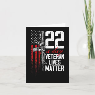 Veteran Lives Suicide Awareness Ptsd Veteran 22 Da Card