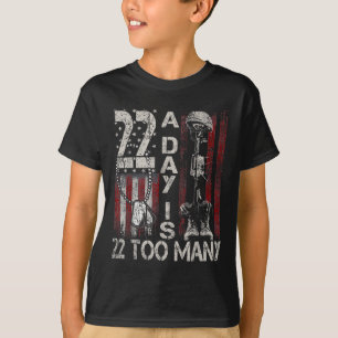 Veteran Lives Suicide Awareness Ptsd Veteran 22 Da T-Shirt