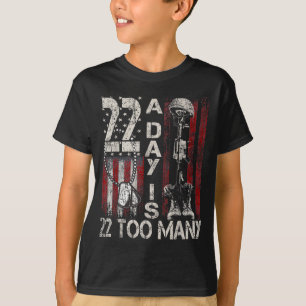 Veteran Lives Suicide Awareness Ptsd Veteran 22 Da T-Shirt