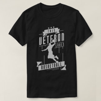 Veteran Loves Basketball T-Shirt