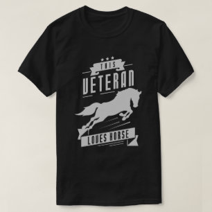 Veteran Loves Horse T-Shirt