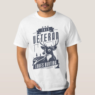 Veteran Loves Hunting T-Shirt